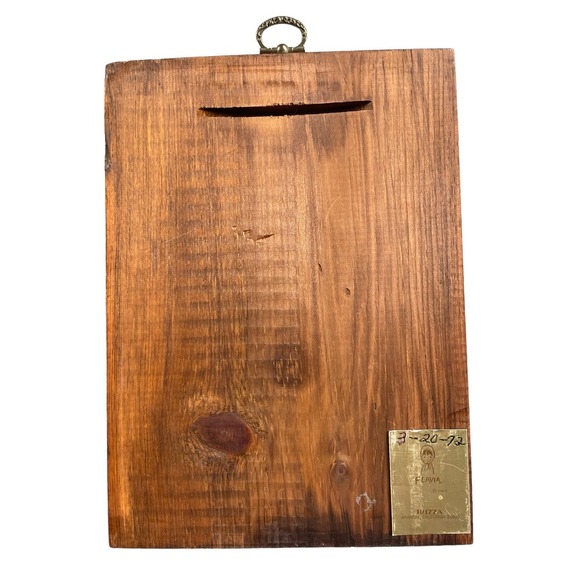 🔥Vintage Mid-Century 1969 Flavia Buzza Cardozo Wood Art “Talent Show” - Picture 2 of 5